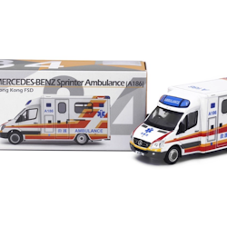 Skala 1/64 MERCEDES-BENZ Sprinter HKFSD Ambulance (A186) fr Tiny Toys