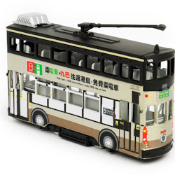 Skala 1/120 Hong Kong Tram - Kowloon Motor Bus Livery fr Tiny Toys