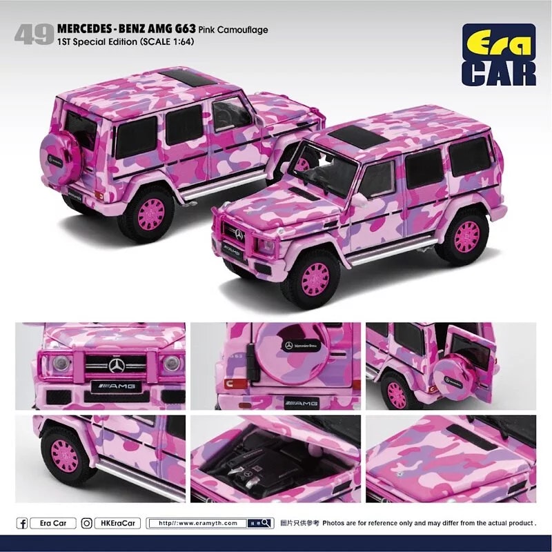 Skala 1/64 Mercedes-Benz G63 1 ST SP Edition - Pink Camouflage fr ERA CAR