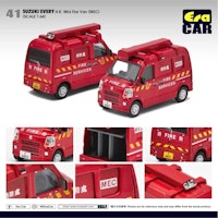 Skala 1/64 Suzuki Every HK Mini Fire Van (MEC) fr ERA CAR
