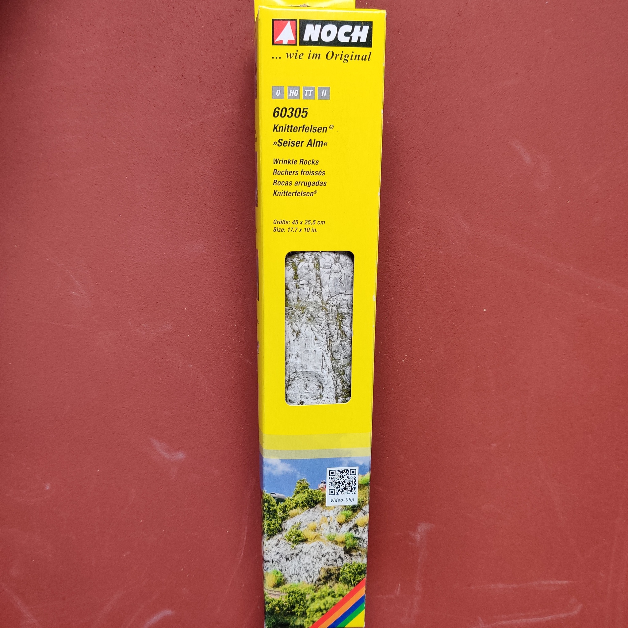 NOCH 60305 Skrynkelpapper Berg/Wrinkle Rocks “Großvenediger”, Storlek/Size 45 x 25,5 cm