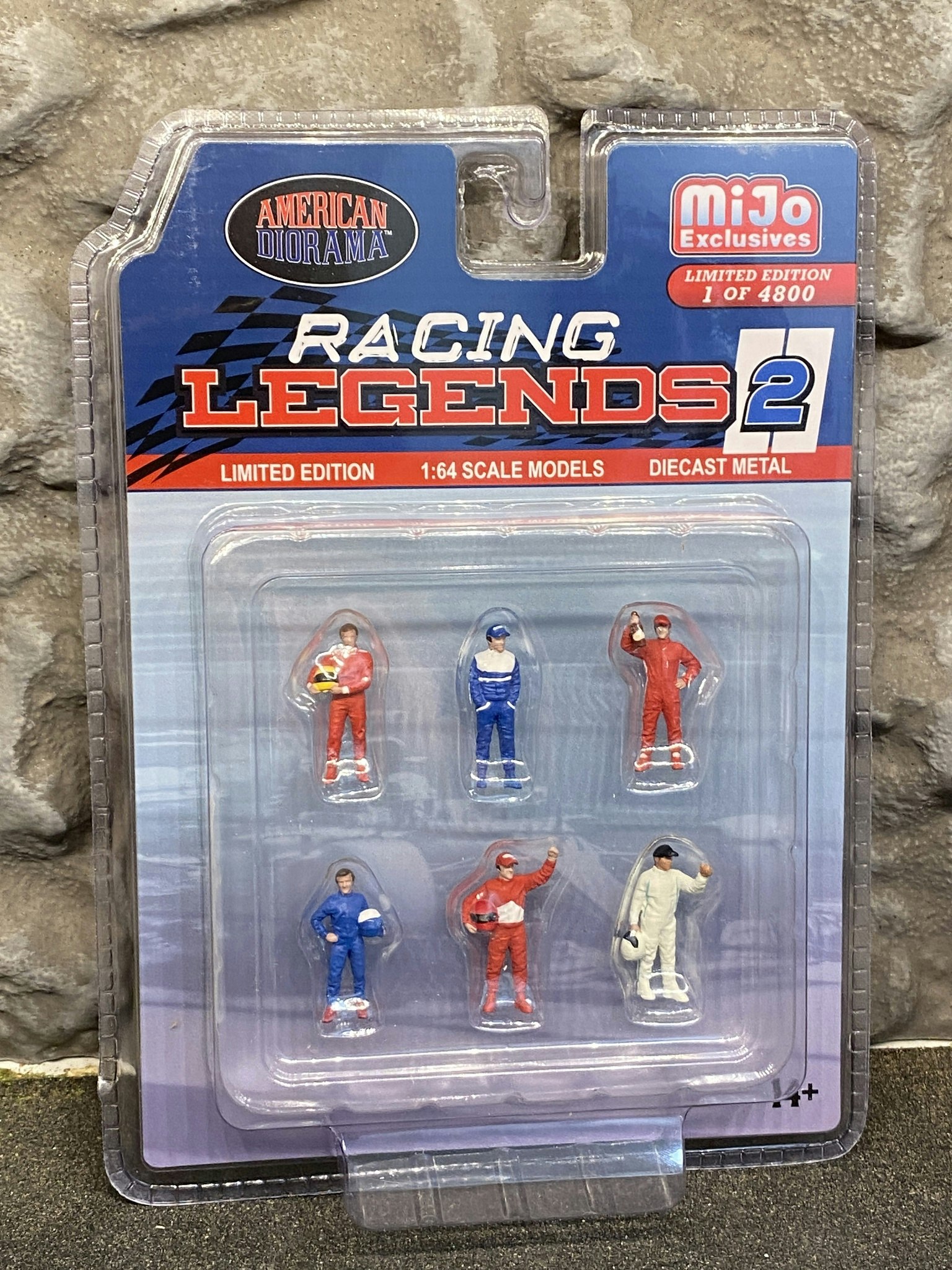 Skala 1/64 Figurer/Figures "Racing legends 2" - American Diorama MiJo