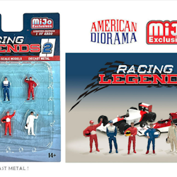 Skala 1/64 Figurer/Figures "Racing legends 2" - American Diorama MiJo