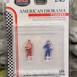 Skala 1/43, 0-skala, Racing Legends 80's Figures - American Diorama AD 76450