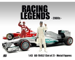 Skala 1/43, AD-76452 Racing Legends - 2000s, 2 metal figures- American Diorama