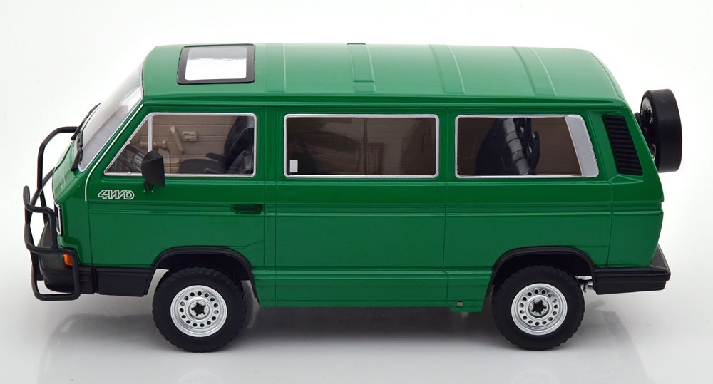 Skala 1/18 Volkswagen Buss T3 Syncro 1987' Green, Jagdwagen fr KK-scale