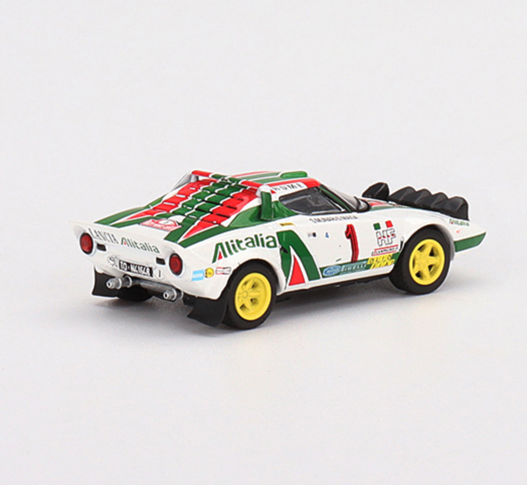 Skala 1/64 -  Lancia Stratos HF 1977 Rally MonteCarlo Winner #1 fr MINI GT