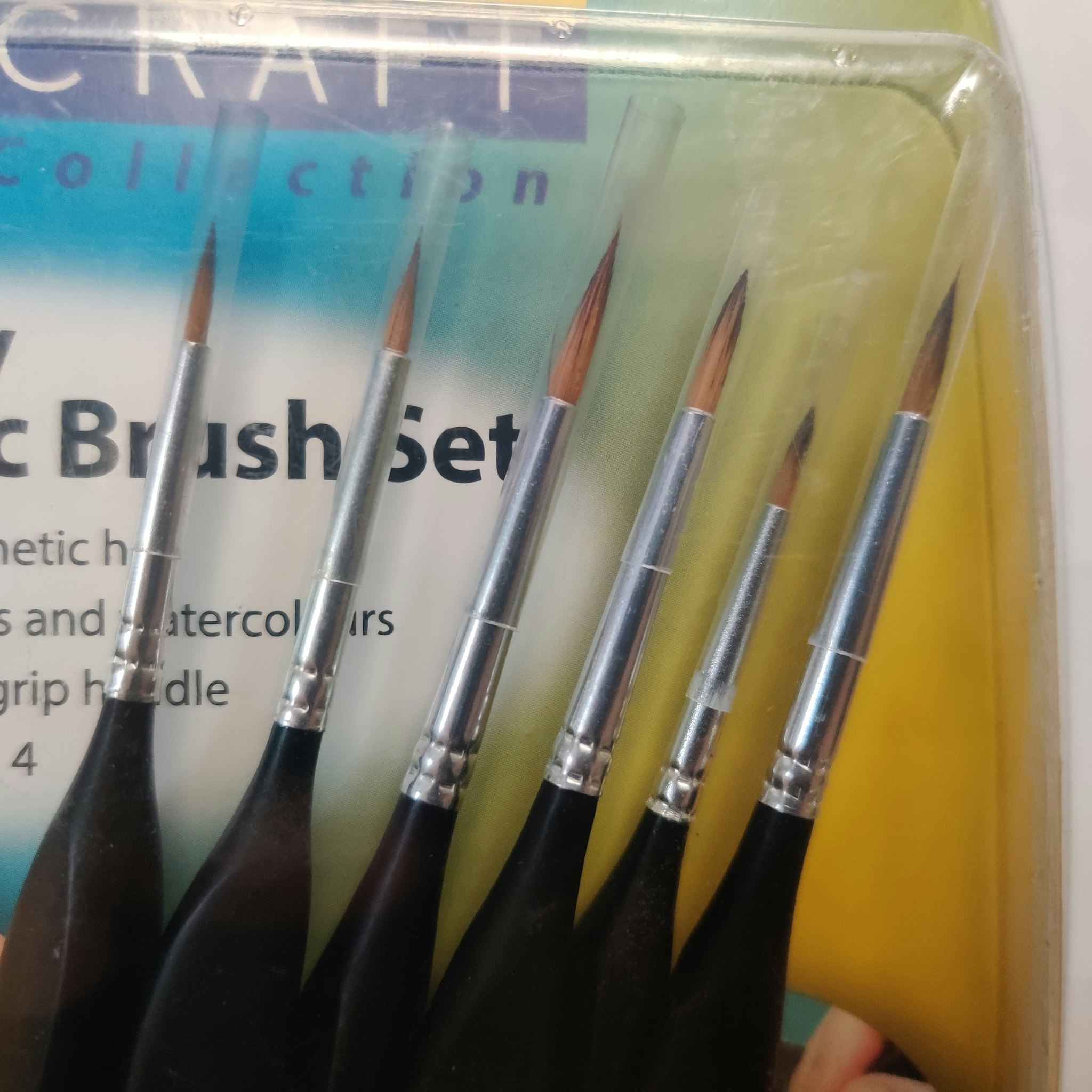 Fine quality Synthetic Brushes/Penslar 6 pcs fr ModelCraft