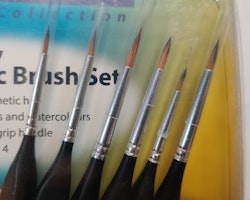 Fine quality Synthetic Brushes/Penslar 6 pcs fr ModelCraft
