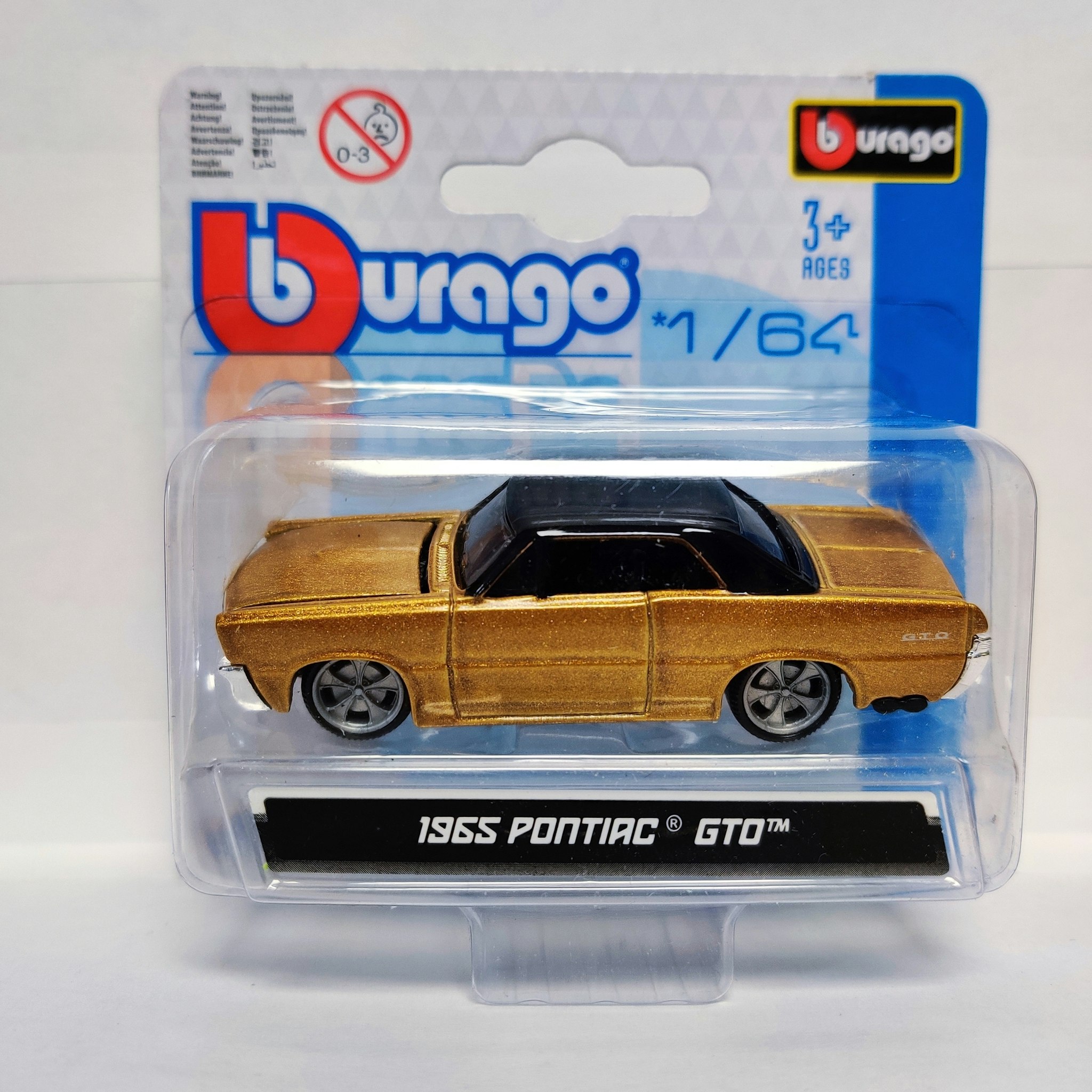 Skala 1/64 Pontiac GTO 1965 fr Bburago