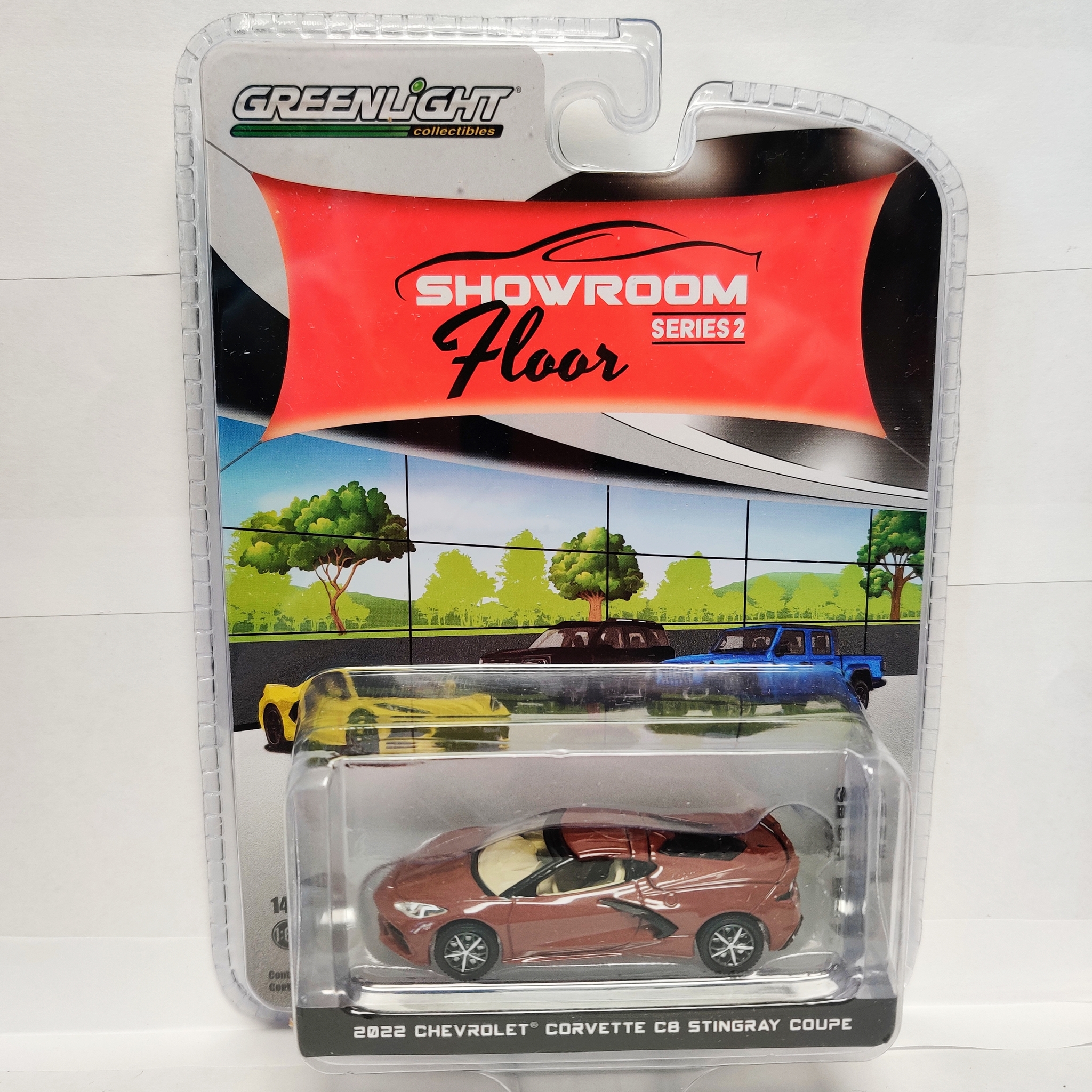 Skala 1/64 Chevrolet Corvette C8 Stingray Coupe 22' "Showroom Floor" Ser.2 fr Greenlight