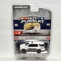 Skala 1/64 Chevrolet Tahoe Police Pursuit Vehicle 21' "Hot Pursuit" från Greenlight Excl.