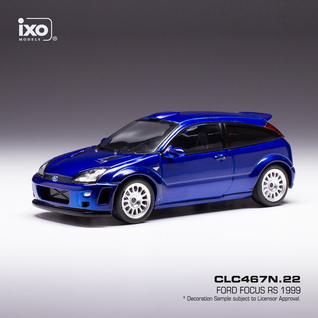 Skala 1/43 FORD FOCUS RS 1999, Blue fr IXO Models