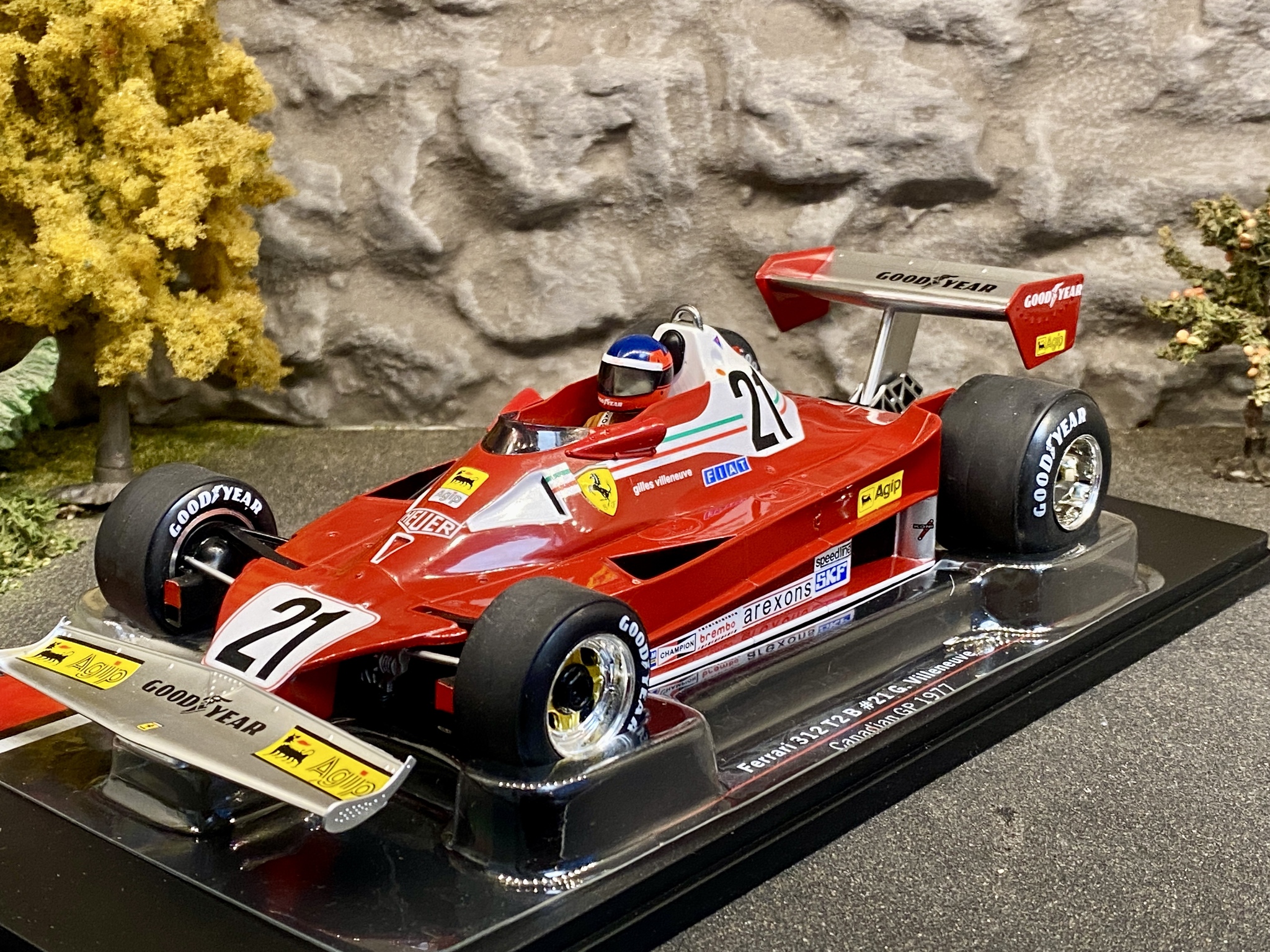 Skala 1/18 Ferrari 312 T2B #21 G Villeneuve Canadian GP 1977 fr MCG