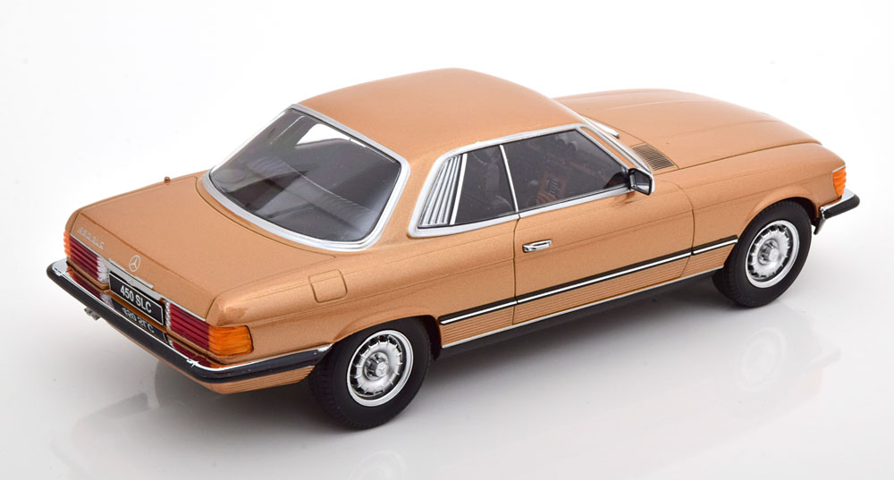 Skala 1/18 Mercedes-Benz 450 SLC (C107) 1973, Gold metallic fr KK-scale