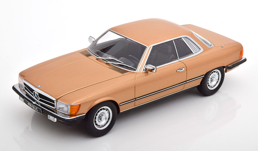 Skala 1/18 Mercedes-Benz 450 SLC (C107) 1973, Gold metallic fr KK-scale