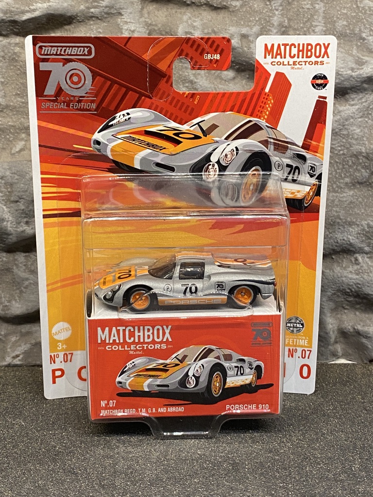 Skala 1/64 Matchbox Collectors 70 years - Porsche 910