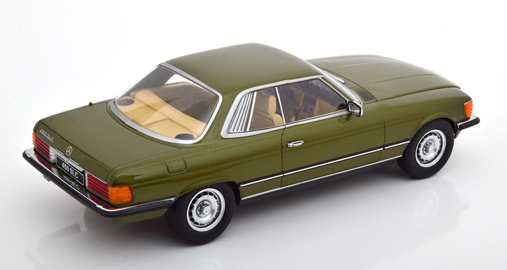Skala 1/18 Mercedes-Benz 450 SLC (C107) 1973, Green metallic fr KK-scale