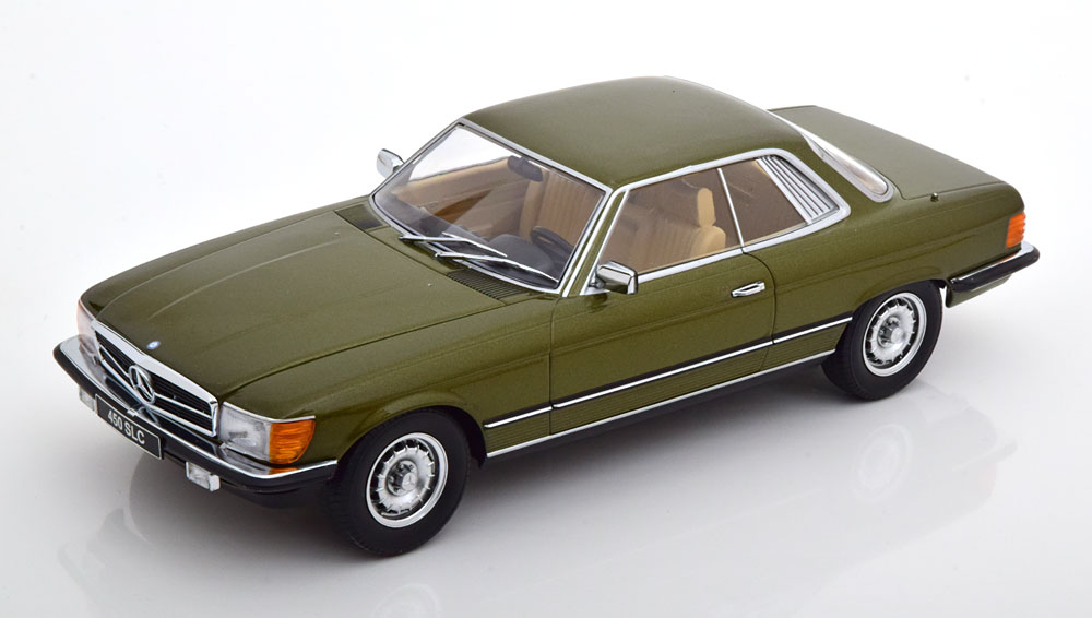Skala 1/18 Mercedes-Benz 450 SLC (C107) 1973, Green metallic fr KK-scale