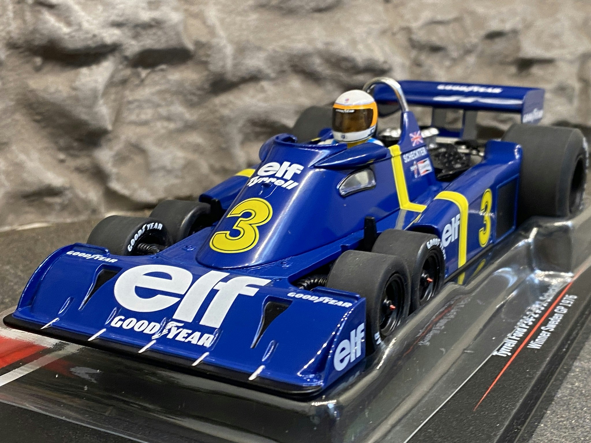 Skala 1/18 Tyrell Ford P34-2  #3 J.Scheckter, Winner Swedish GP 1976 fr MCG