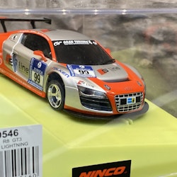 Skala 1/32 Analog Bil till Bilbana: AudiR8 GT3 S-Line, Lightning fr NINCO