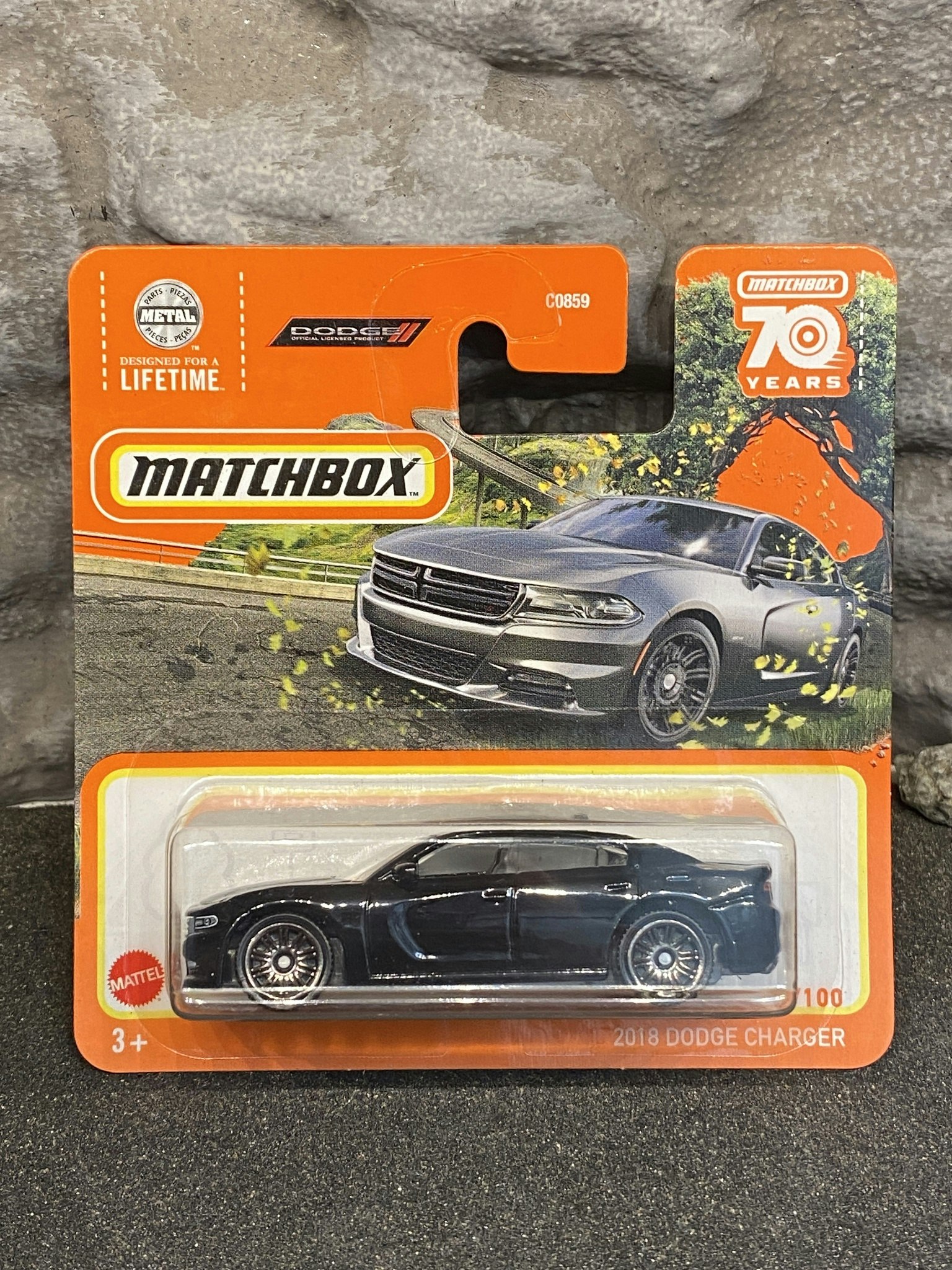 Skala 1/64 Matchbox 70-years - Dodge Charger 2018, Black