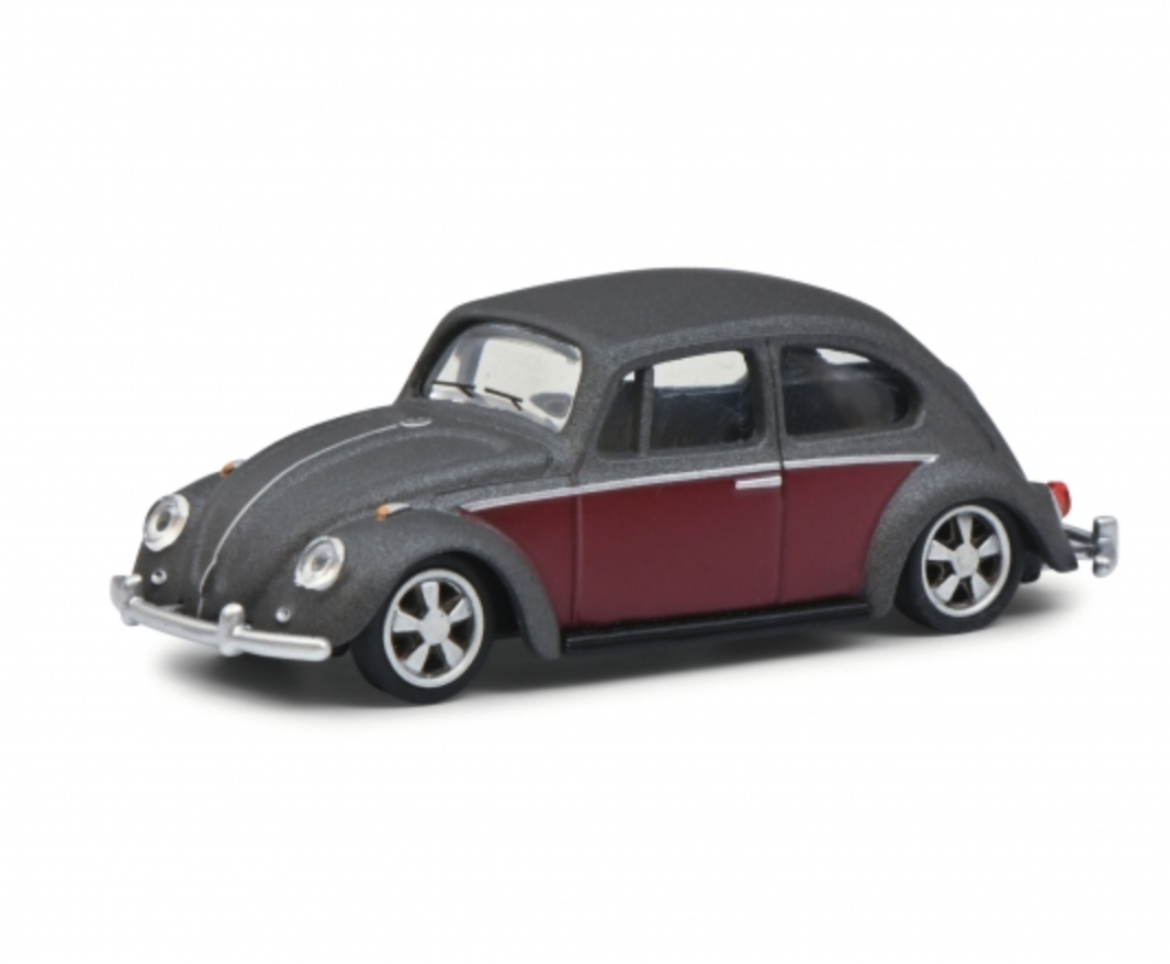 Skala 1/64 Volkswagen Käfer Lowrider, Grey/Maroon fr Schuco