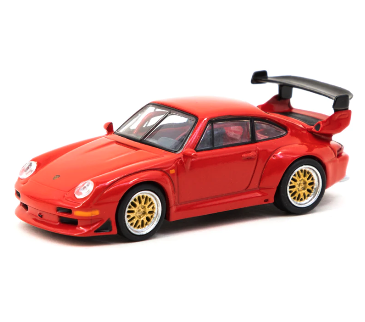 Skala 1/64 Porsche 911 GT2 Red - COLLAB64, Schuco x Tarmac Works