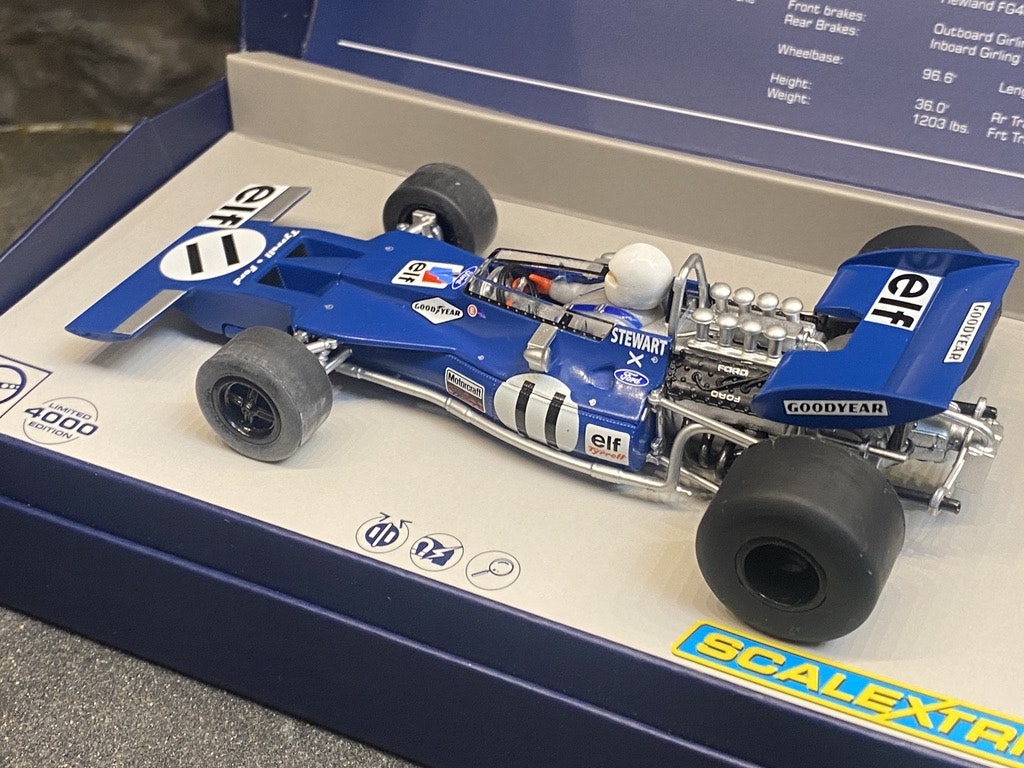 Skala 1/32 Analog Slotcar - Legends Tyrrell 003, Jackie Stewart Lim ed. fr Scalextric