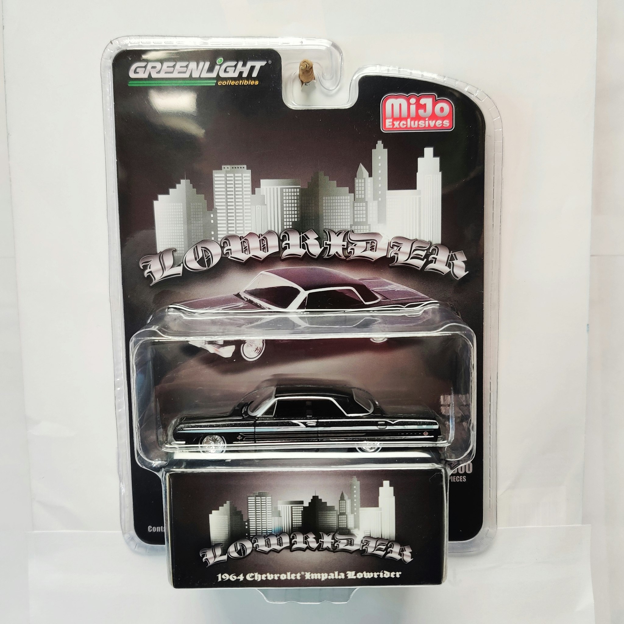 Skala 1/64 Chevrolet Impala Lowrider 64' "LowRider" fr Greenlight Mijo Excl.
