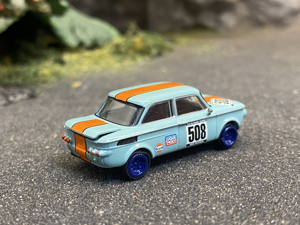 Skala 1/87 - NSU TTS 508, Rallye, orange/light blue fr PCX87