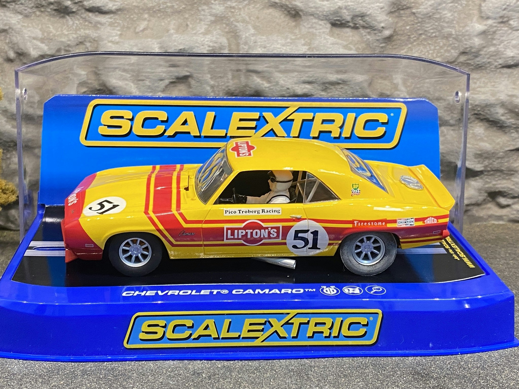 Skala 1/32 Analog Slotcar - Chevrolet Camaro, "Picko Troberg Racing" 69' fr Scalextric