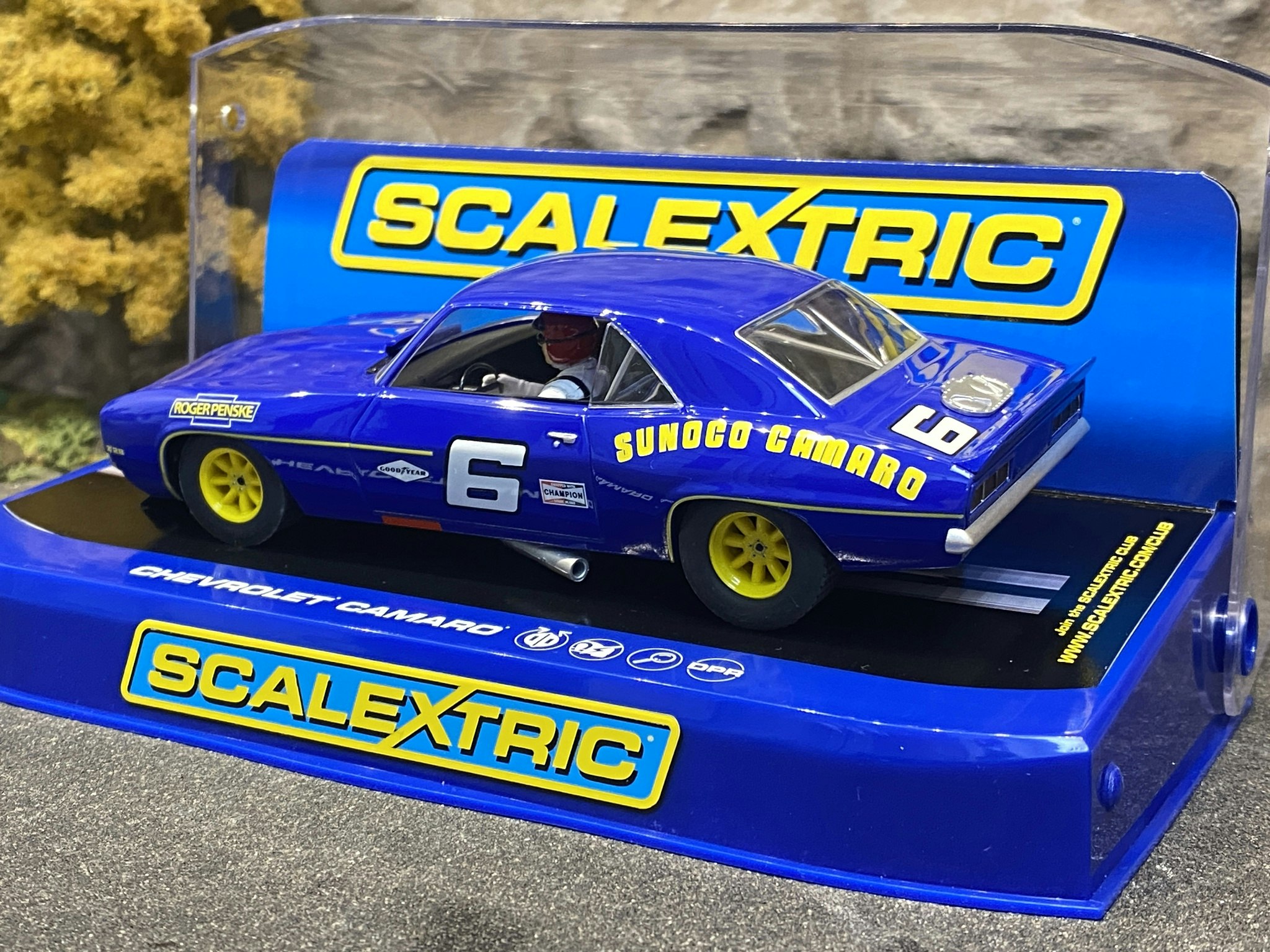 Skala 1/32 Analog Slotcar - Chevrolet Camaro, Blue 69' fr Scalextric