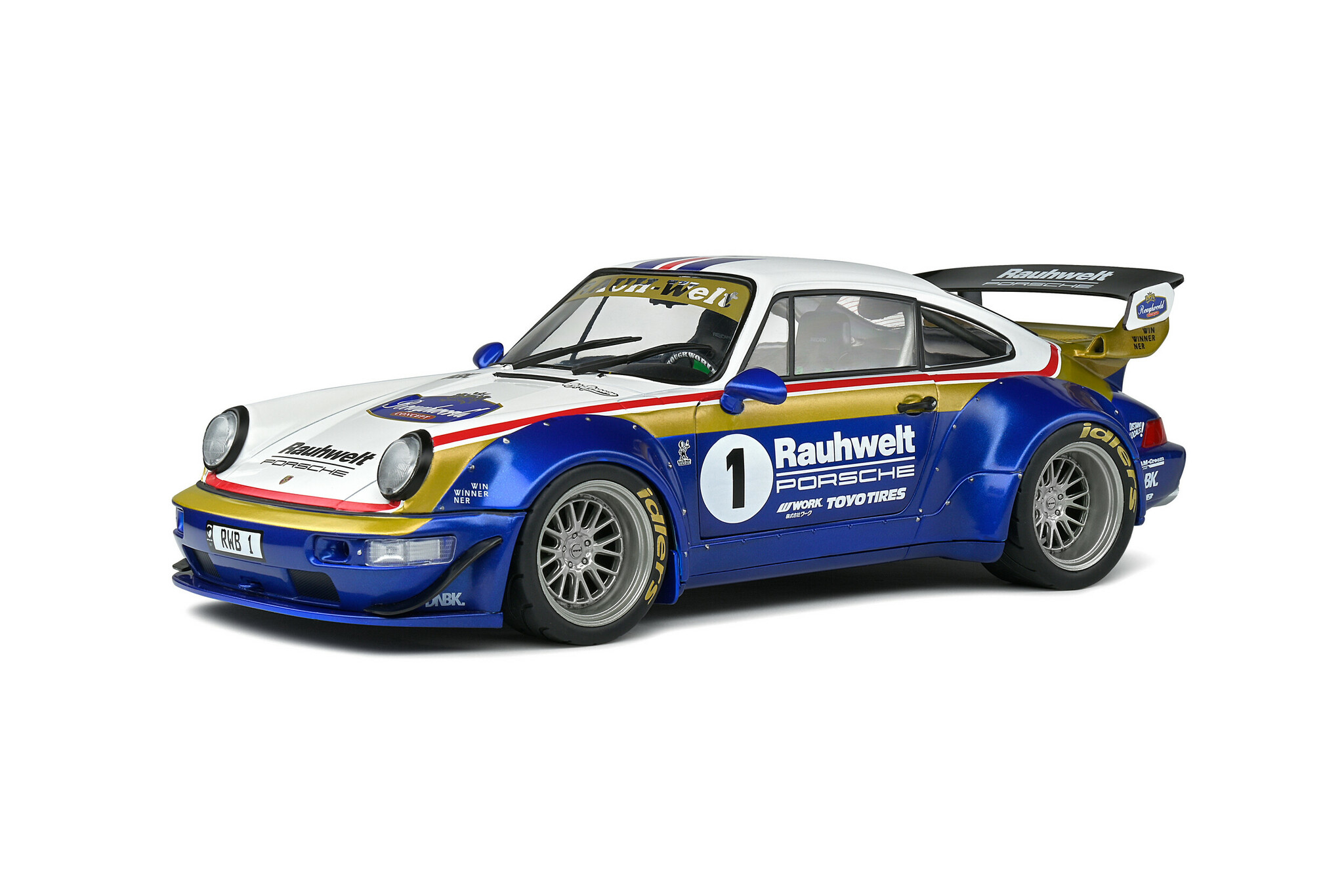 Skala 1/18 (Porsche 911) RWB Bodykit Rauhwelt – 2022' från Solido