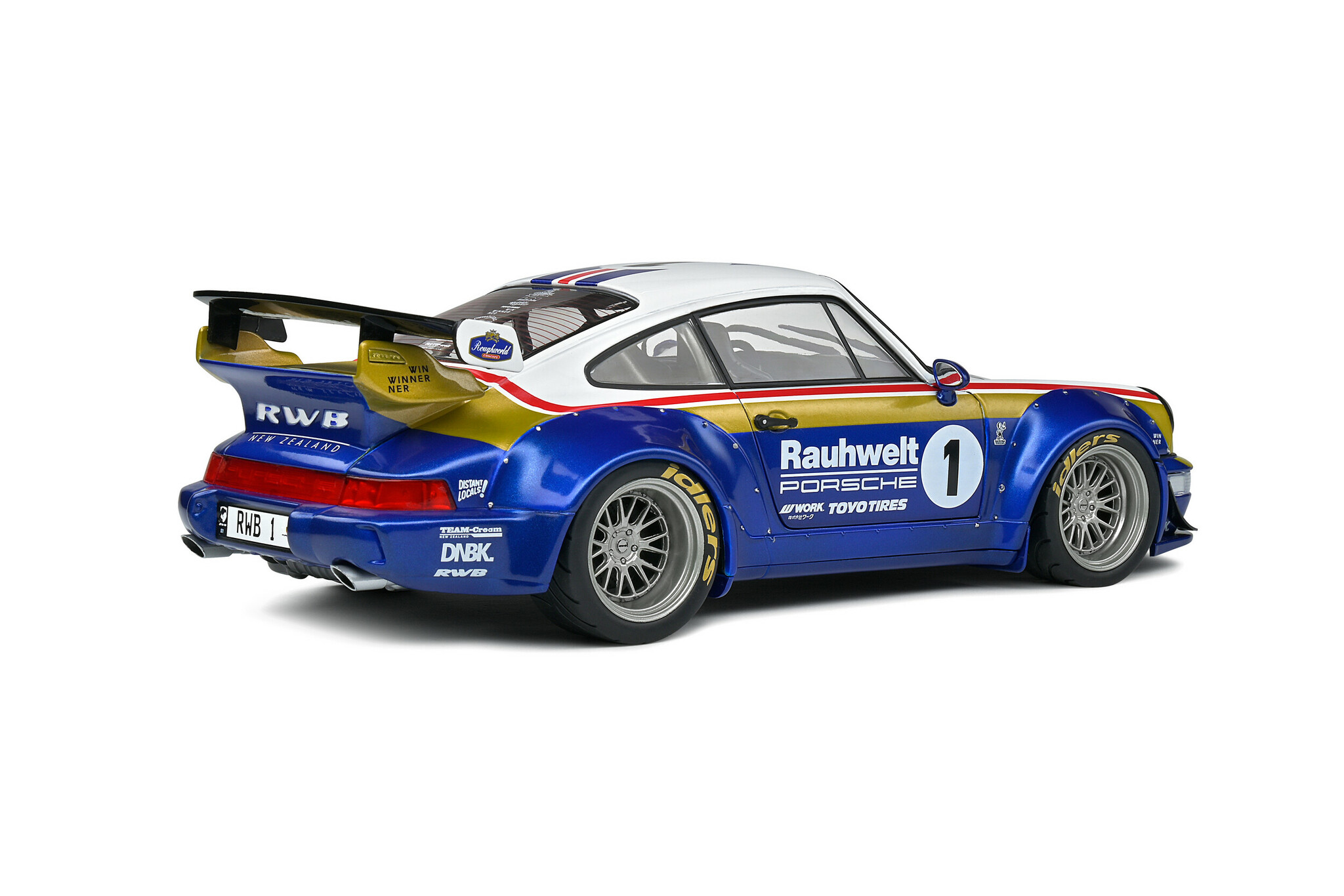 Skala 1/18 (Porsche 911) RWB Bodykit Rauhwelt – 2022' från Solido