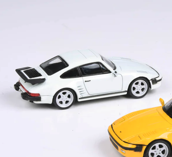 Skala 1/64 1986 RUF BTR (Porsche 911) Blossom Yellow, LHD fr Para 64