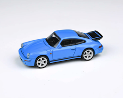 Skala 1/64 1987 RUF CTR (Porsche 911) Racing Blue, LHD fr Para 64