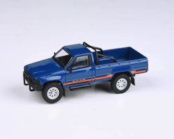 Skala 1/64 - 1984 Toyota Hilux Single Cab  Medium Blue fr Para64