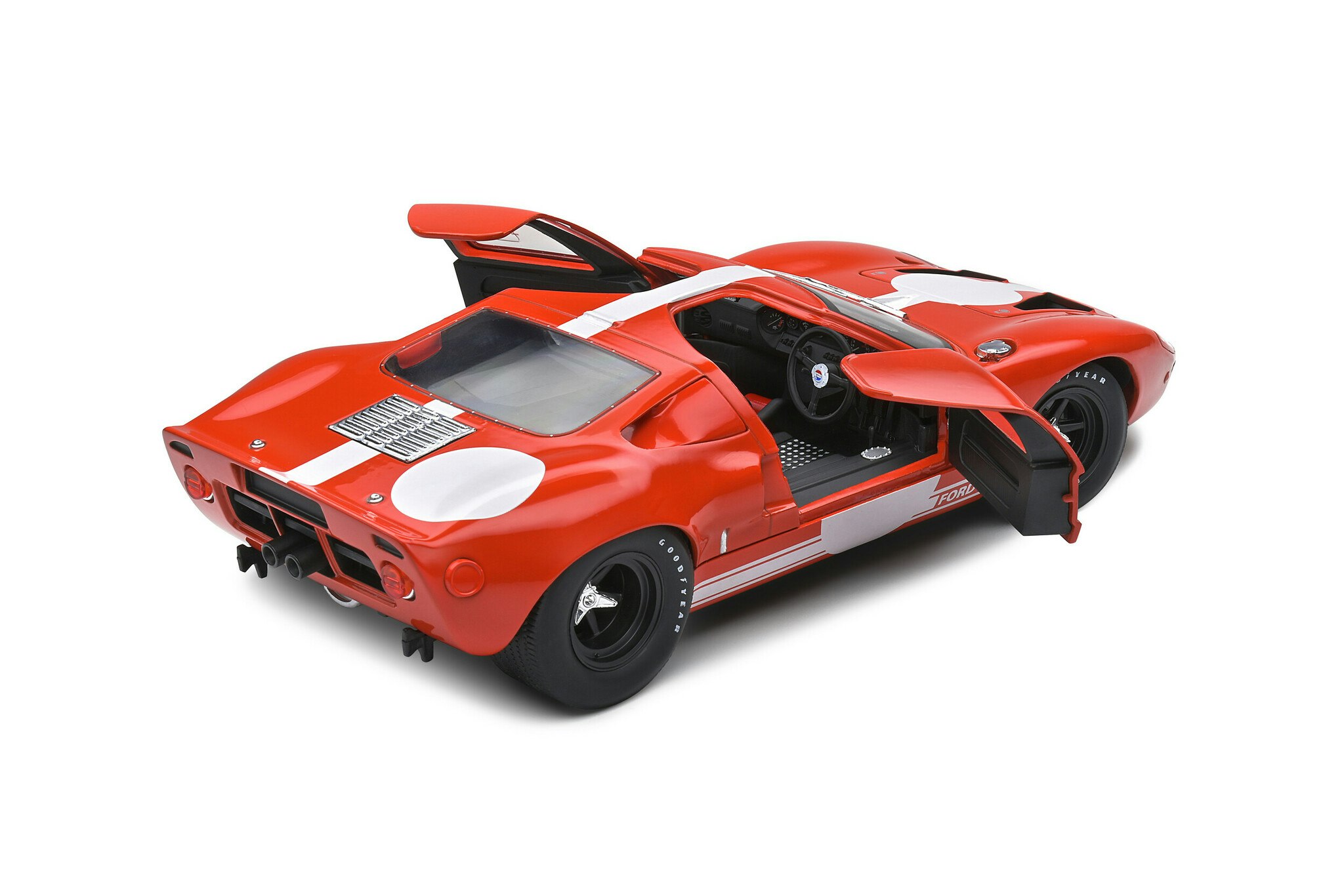 Skala 1/18 Ford GT40 Mk.1 – Red Racing – 1968 fr. SOLIDO