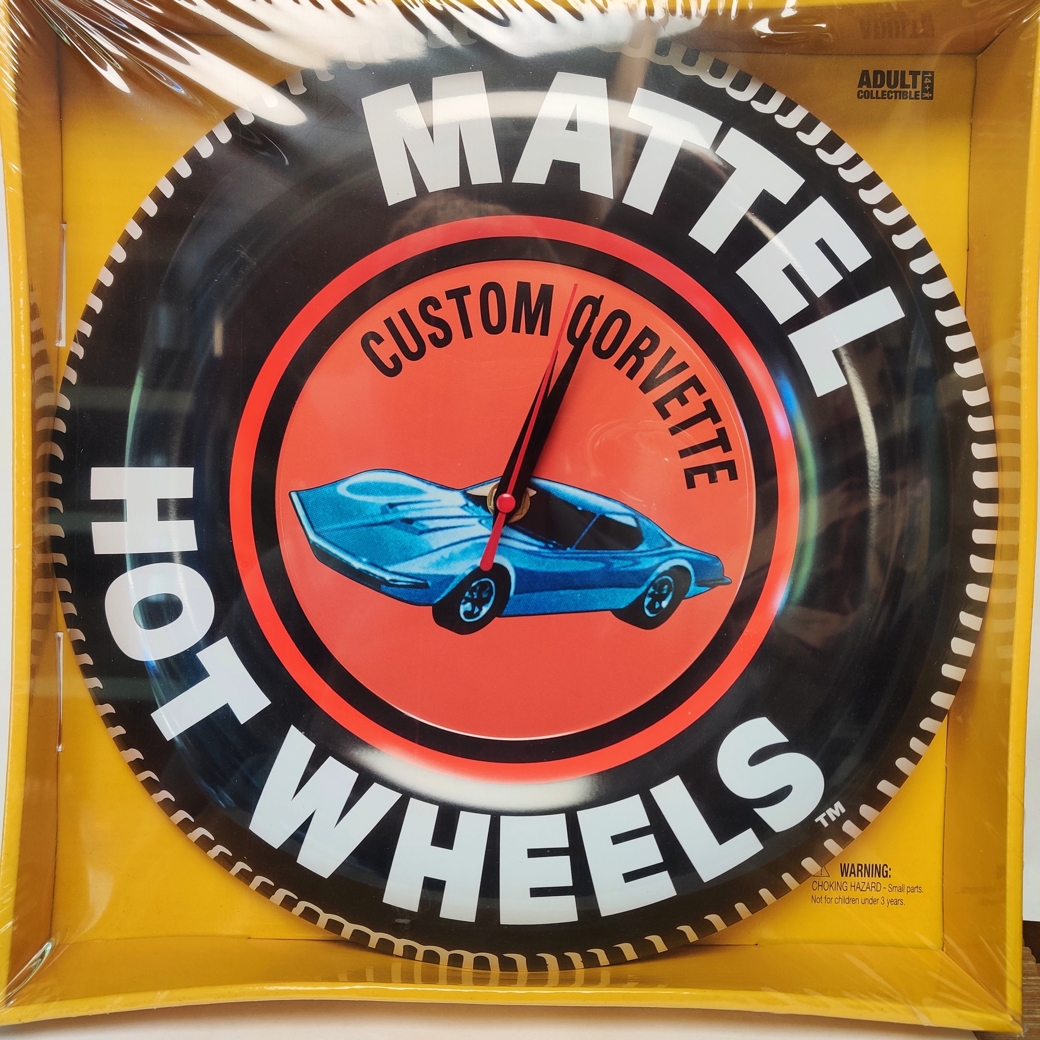 Skala 1/64 Vägg-klocka Custom Corvette - Hot Wheels Mattel