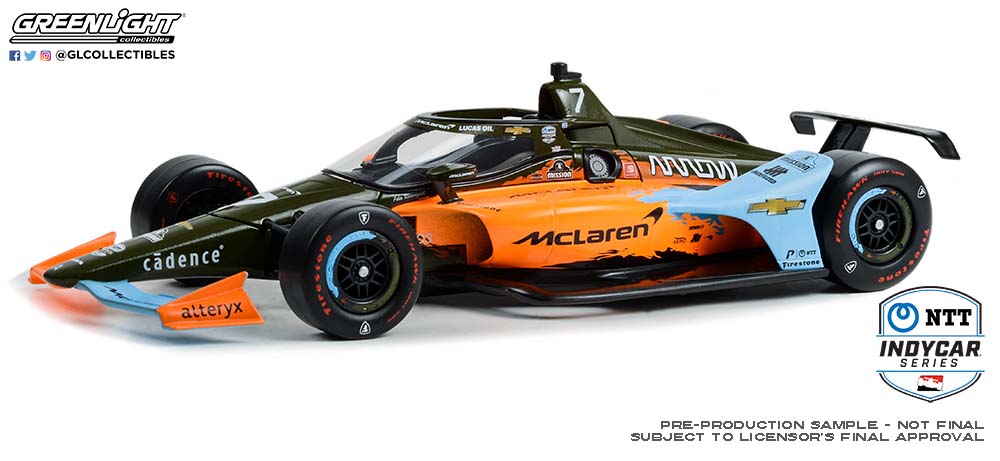 Skala 1/18 NTT IndyCar Series 22 - #7 Felix Rosenqvist/Arrow McLaren SP fr Greenlight