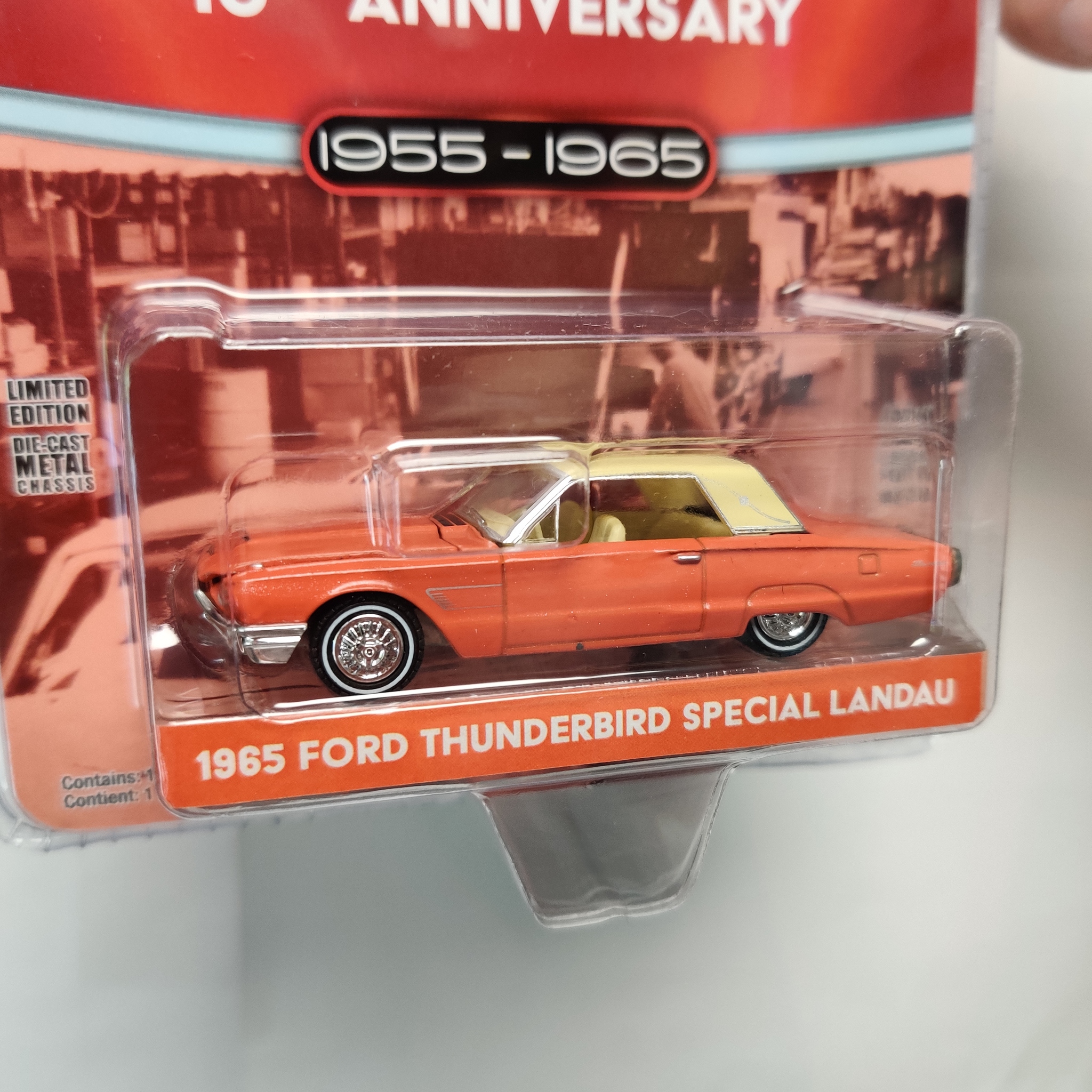 Skala 1/64 Ford Thunderbird Special Landau 65' "10th Anniversary 55-65" fr Greenlight