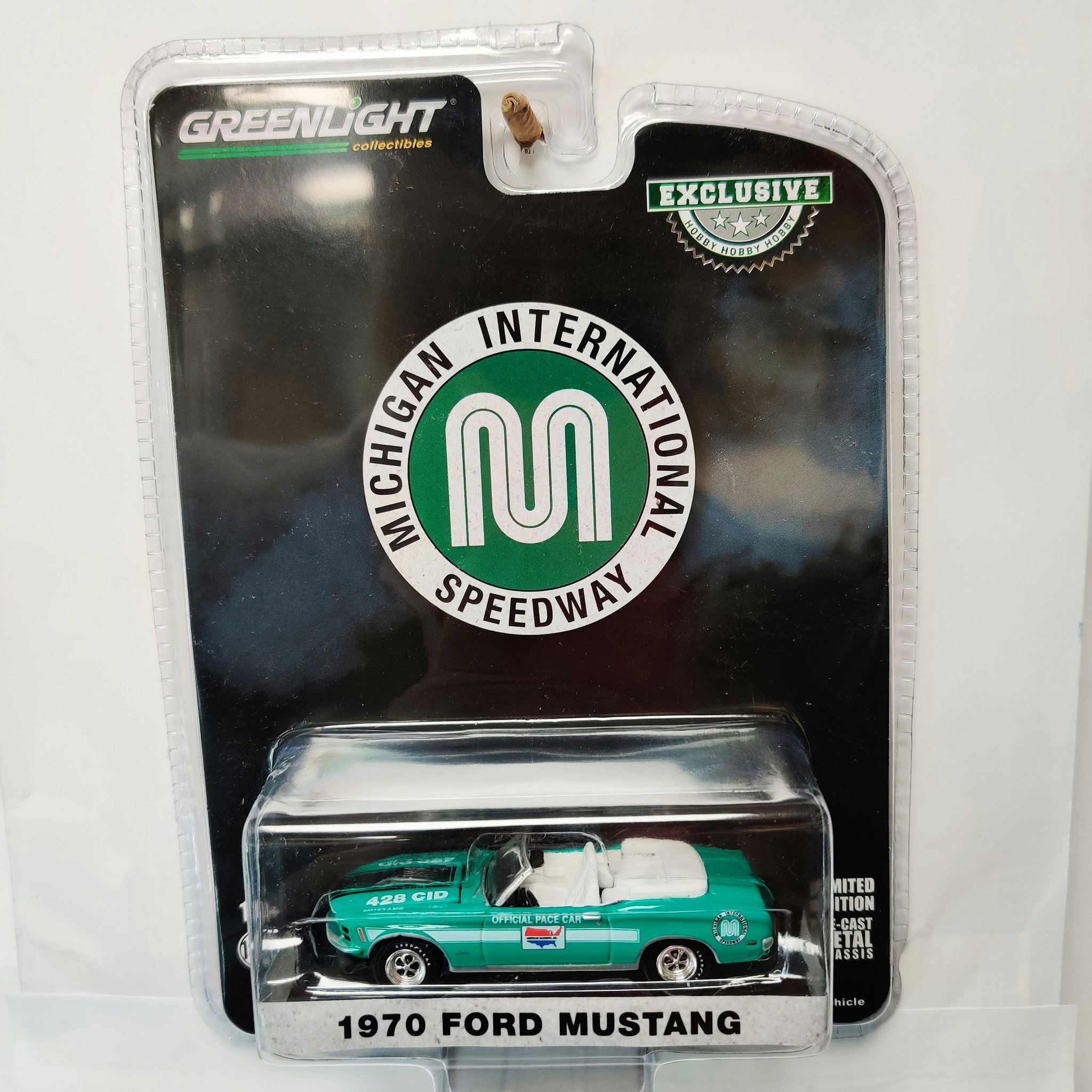 Skala 1/64 Ford Mustang 70' "Michigan International Speedway" fr Greenlight Excl.