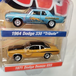 Skala 1/64 Mr Norm's Dodge 330 "Tribute" 64' Dodge Demon GSS 71'- Johnny Lightning