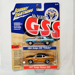 Skala 1/64 Mr Norm's Dodge 330 "Tribute" 64' Dodge Demon GSS 71'- Johnny Lightning