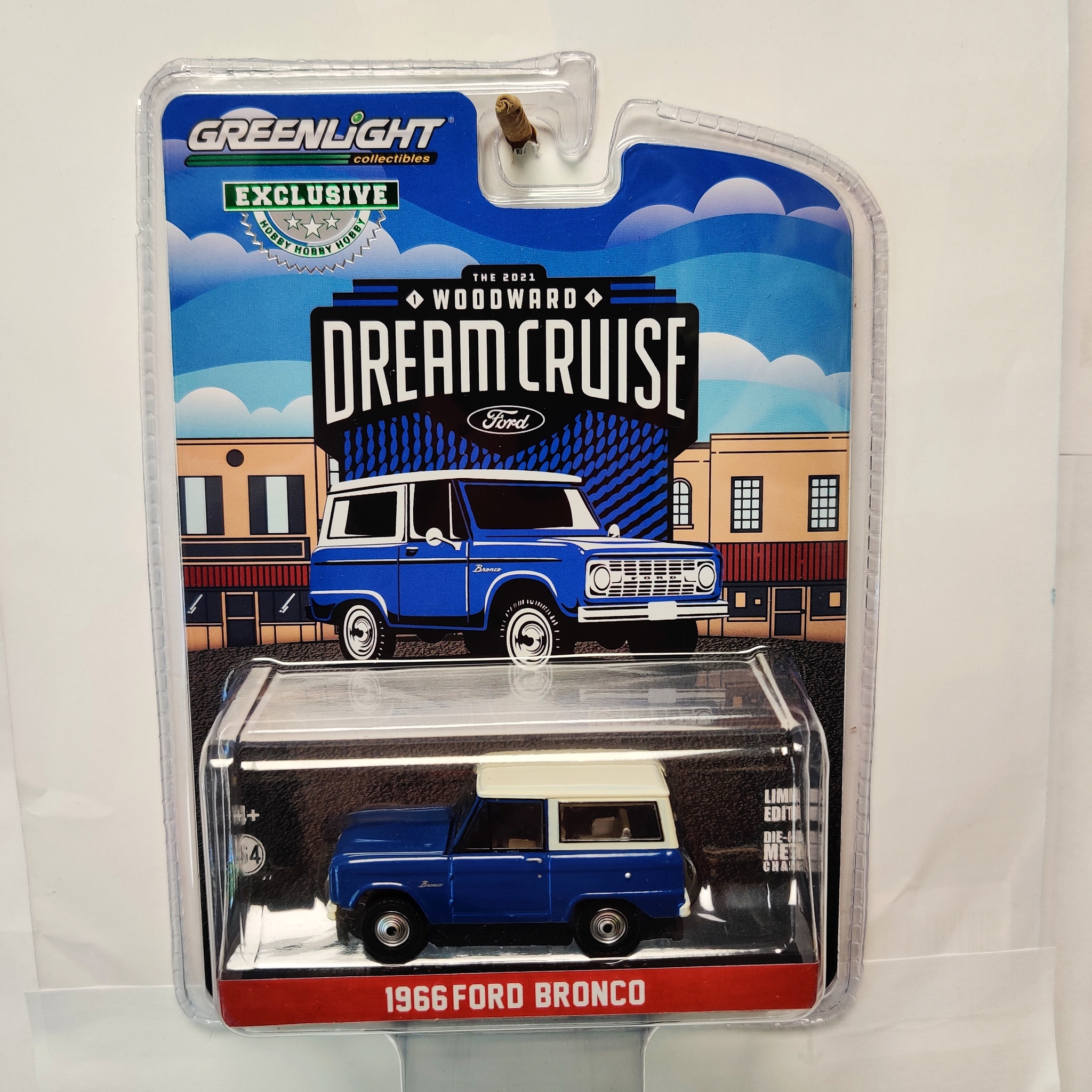 Skala 1/64 Ford Bronco 66' "Woodward Dream Cruise" fr Greenlight Excl.