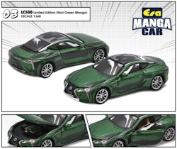 Skala 1/64 Lexus LC500 (Nori Green Manga) fr ERA CAR