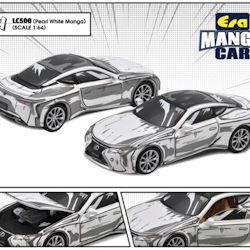 Skala 1/64 Lexus LC500 (Goes Semi-Gulf Manga) fr ERA CAR