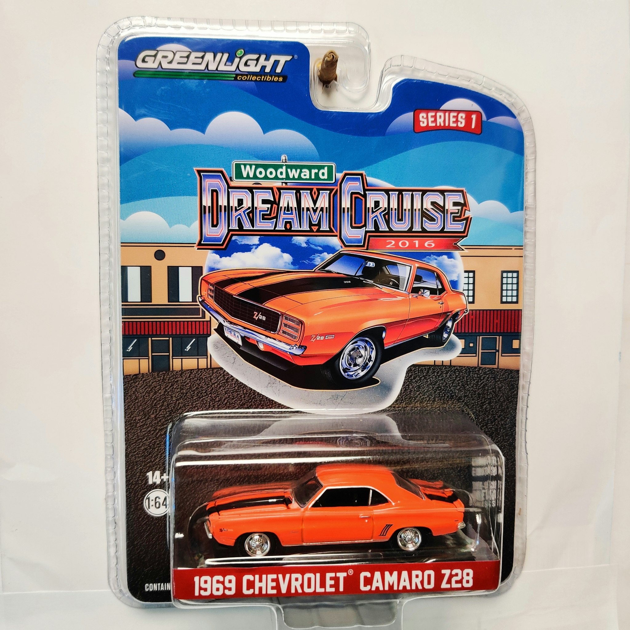 Skala 1/64 Chevrolet Camaro Z28 69' "Woodward Dream Cruise" fr Greenlight