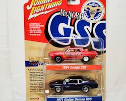 Skala 1/64 Mr Norm's Dodge 330 64' Dodge Demon GSS 71'- Johnny Lightning